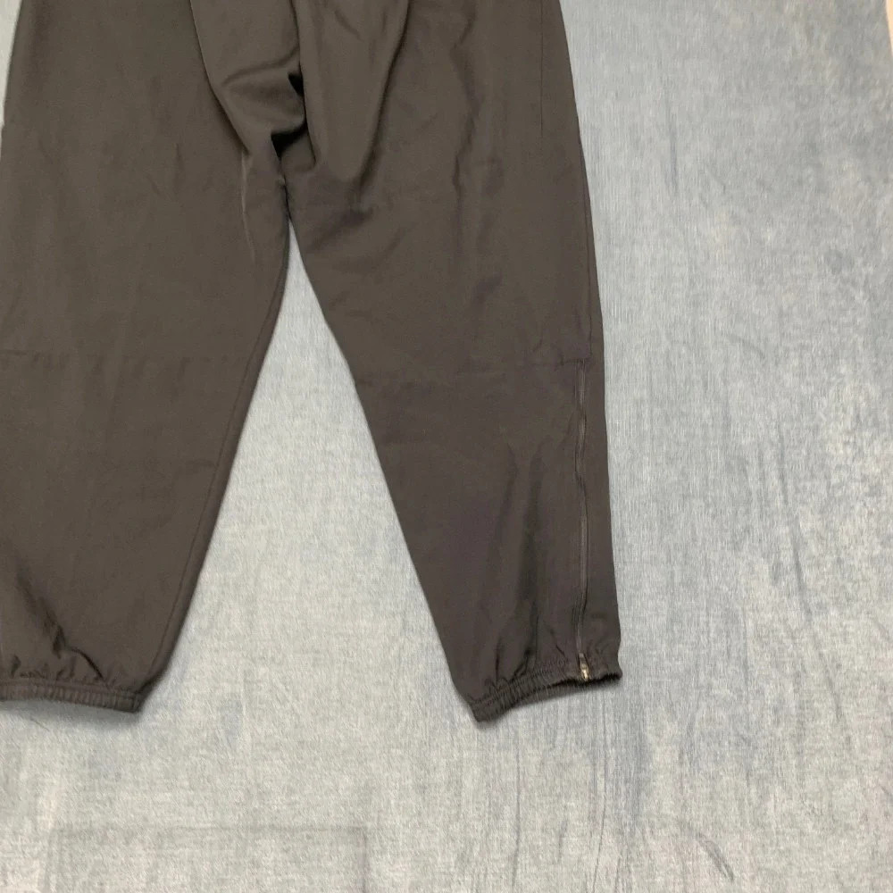 Nike Dri Fit Jogger Pants Womens XL 28x28 Black Swoosh Logo Tapered Leg Running